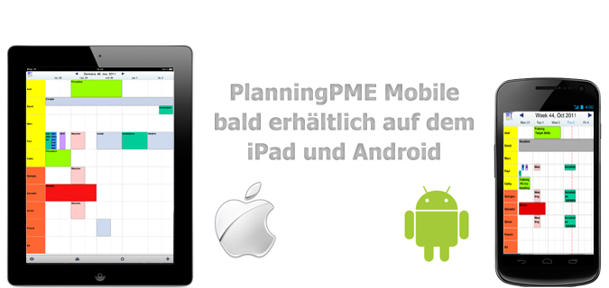 PlanningPME Mobile bald erh�ltlich auf dem iPad und Android.