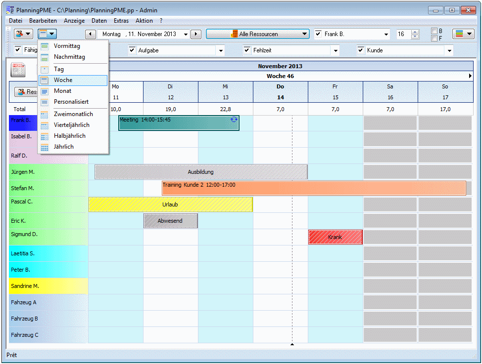 PlanningPME - Software f�r die Zeiterfassung in Ihrer Firma