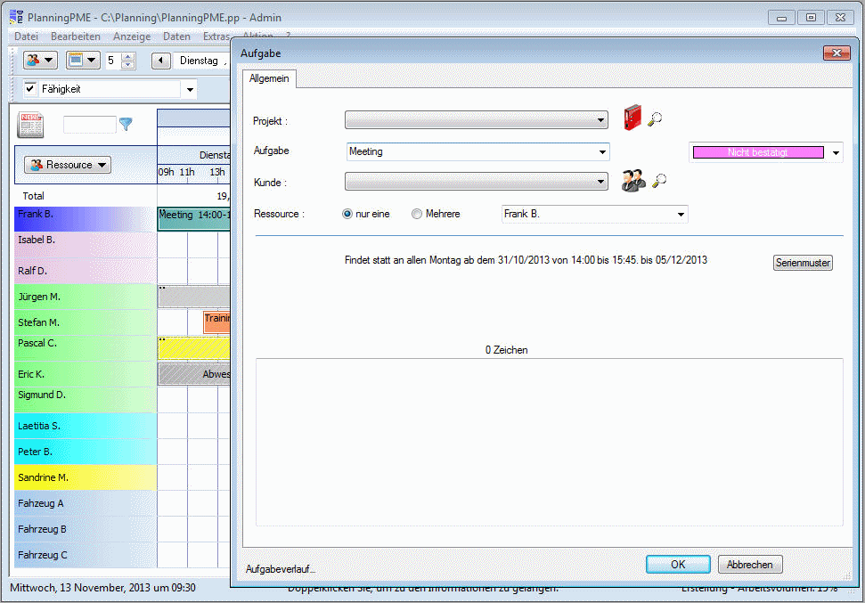 PlanningPME - Software f�r die Zeiterfassung in Ihrer Firma