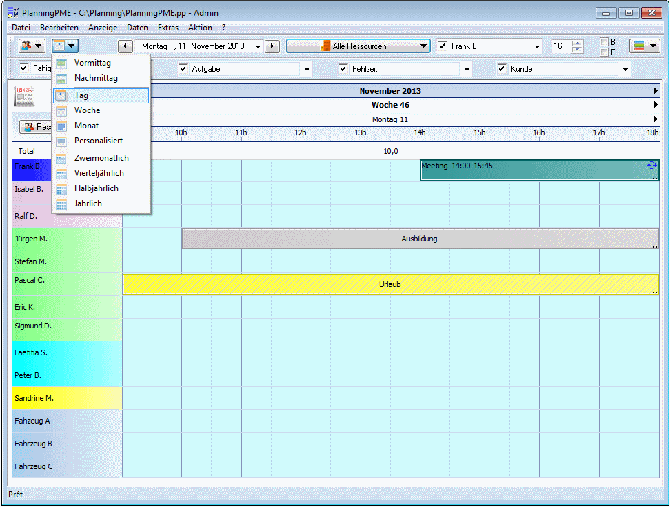 PlanningPME - Software f�r die Zeiterfassung in Ihrer Firma