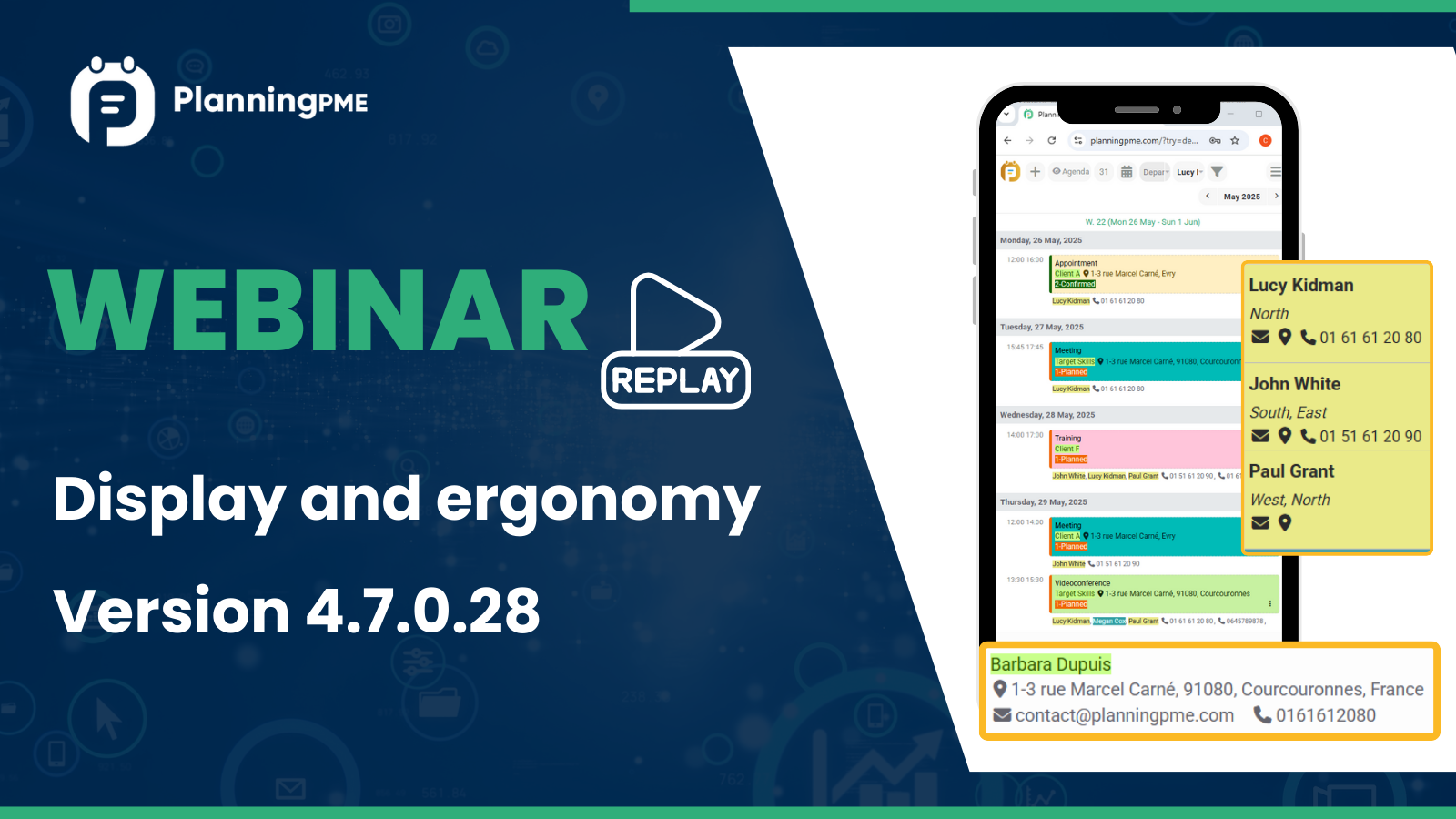 Webinar - Anzeige und Ergonomie